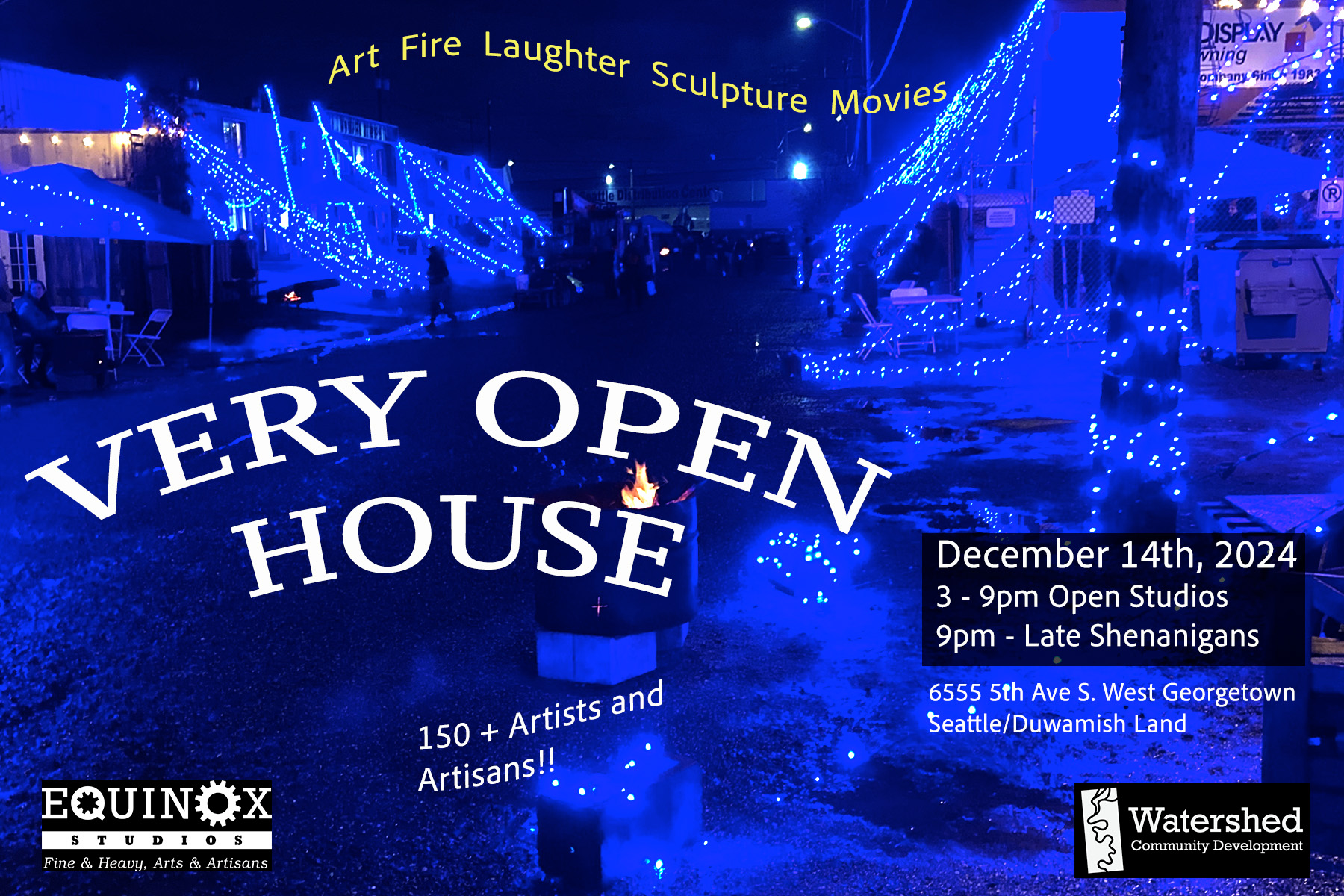 Join us Saturday, December 14th from 3:00pm – Late for our annual Very Open House